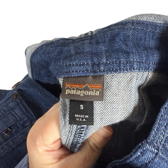 NEW Patagonia Women’s Steel Forge Denim Dyneema Overalls Blue Size S - Picture 9 of 15